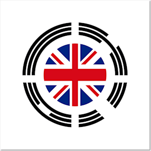 Korean British Multinational Patriot Flag Series Posters and Art